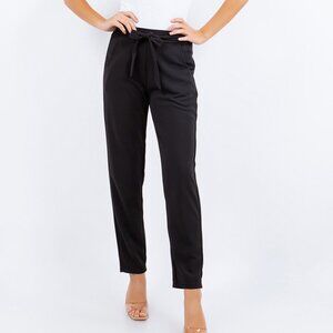 LOVE POEM TEXTURED CREPE LIGHT WEIGHT PANTS